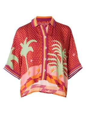 Maaji Funky Palms Solene Shirt Medium NWT